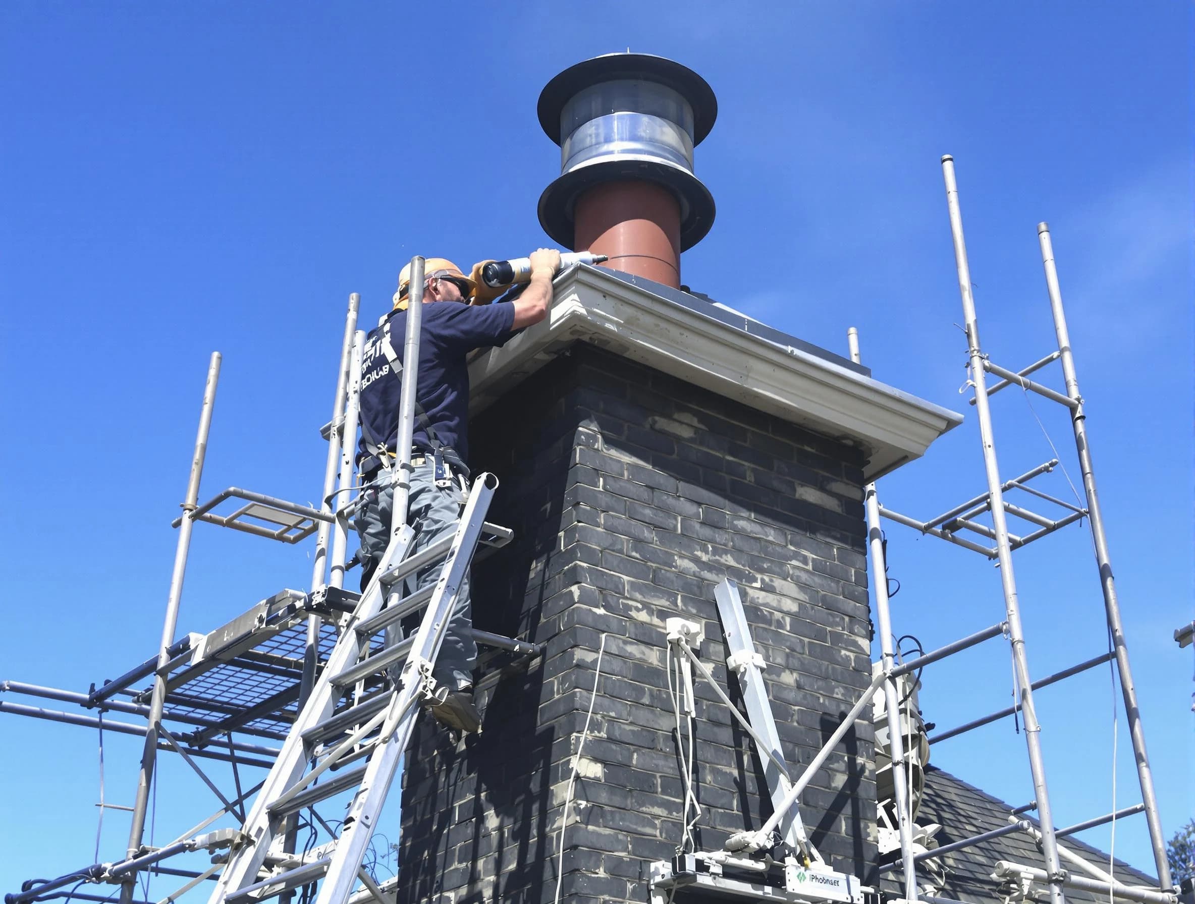 Sturdy chimney crown finished by Corrales Chimney Sweep in Corrales, NM