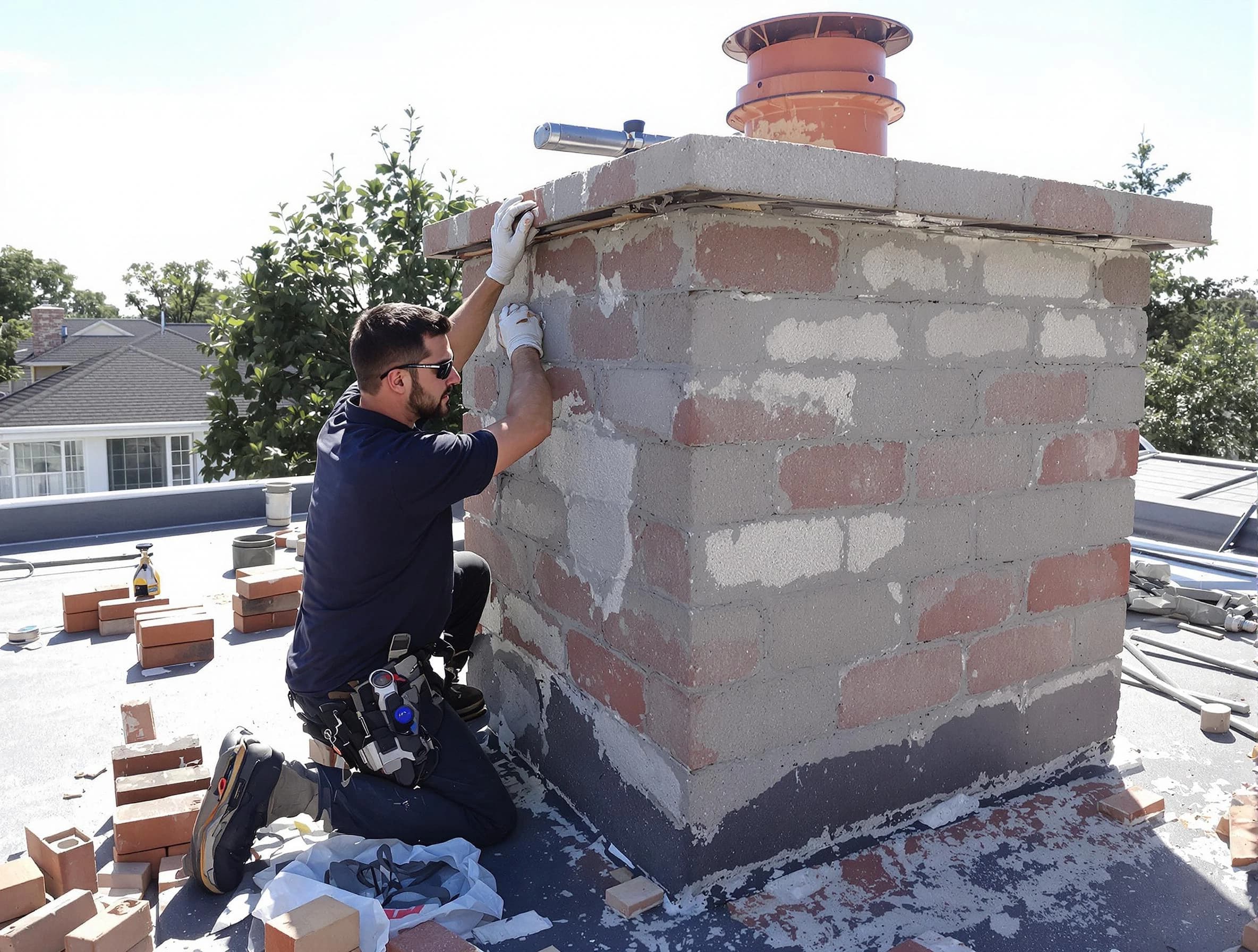 Advanced chimney repair process by Corrales Chimney Sweep in Corrales, NM