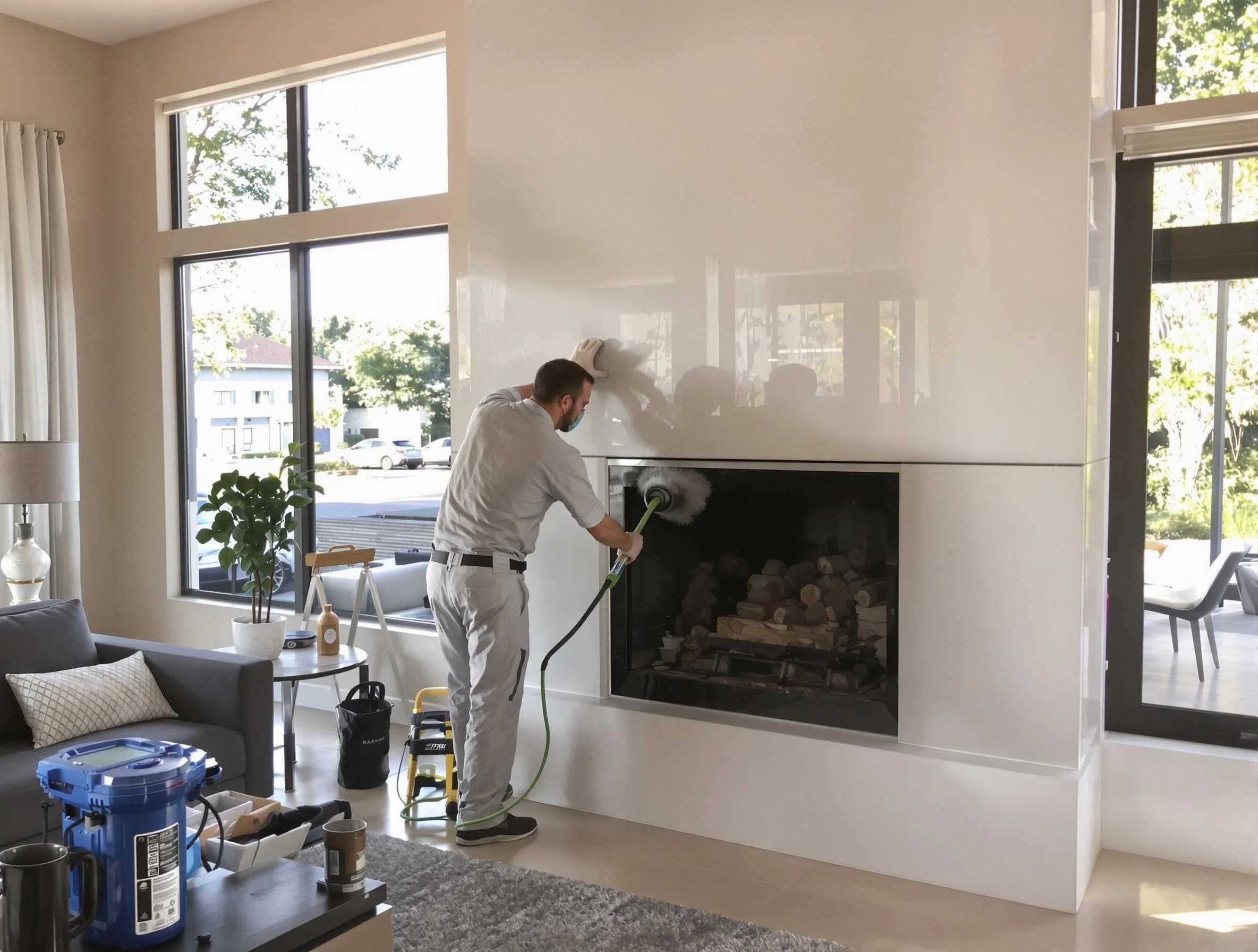 Corrales Chimney Sweep performing thorough soot removal in Corrales, NM