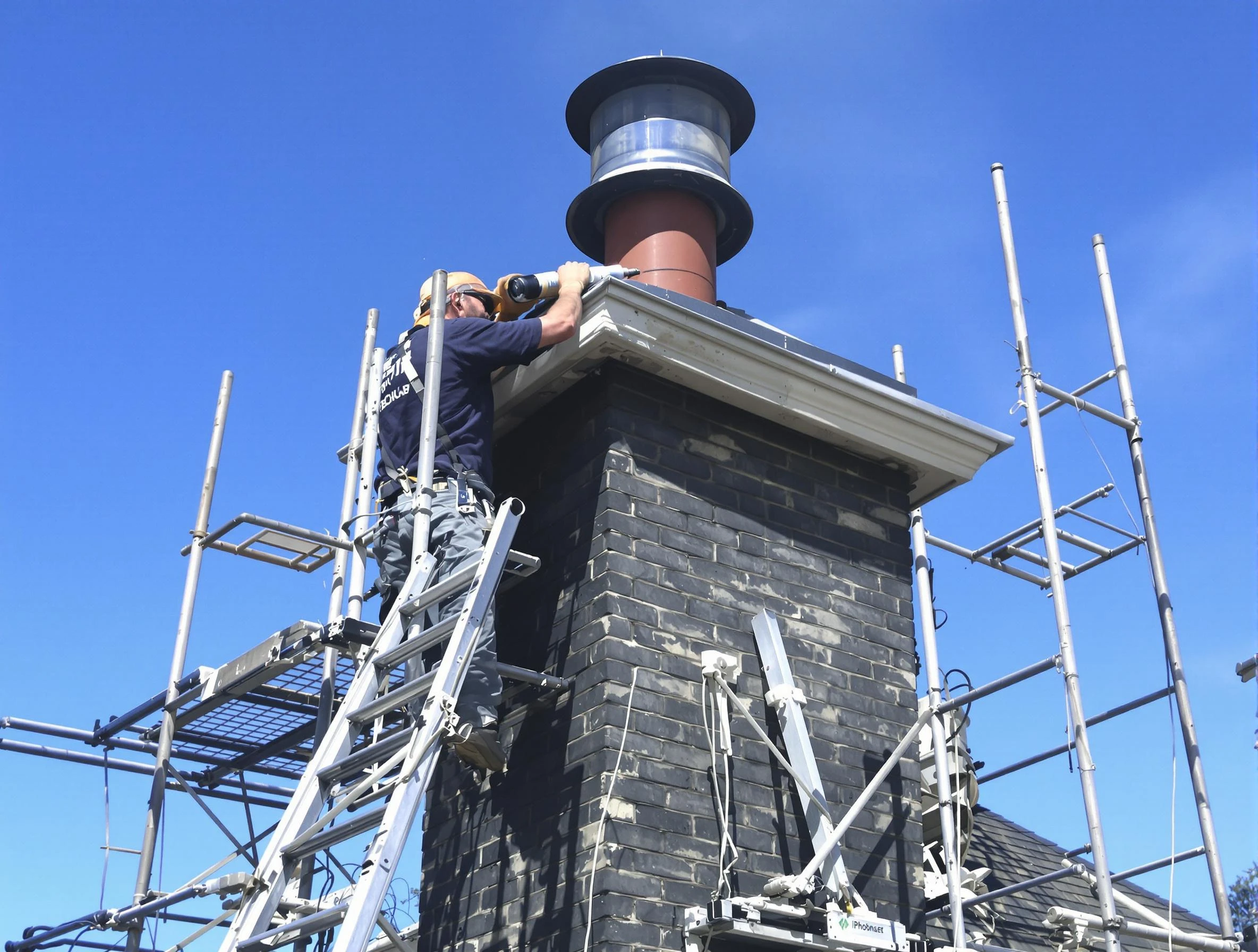 Sturdy chimney crown finished by Corrales Chimney Sweep in Corrales, NM