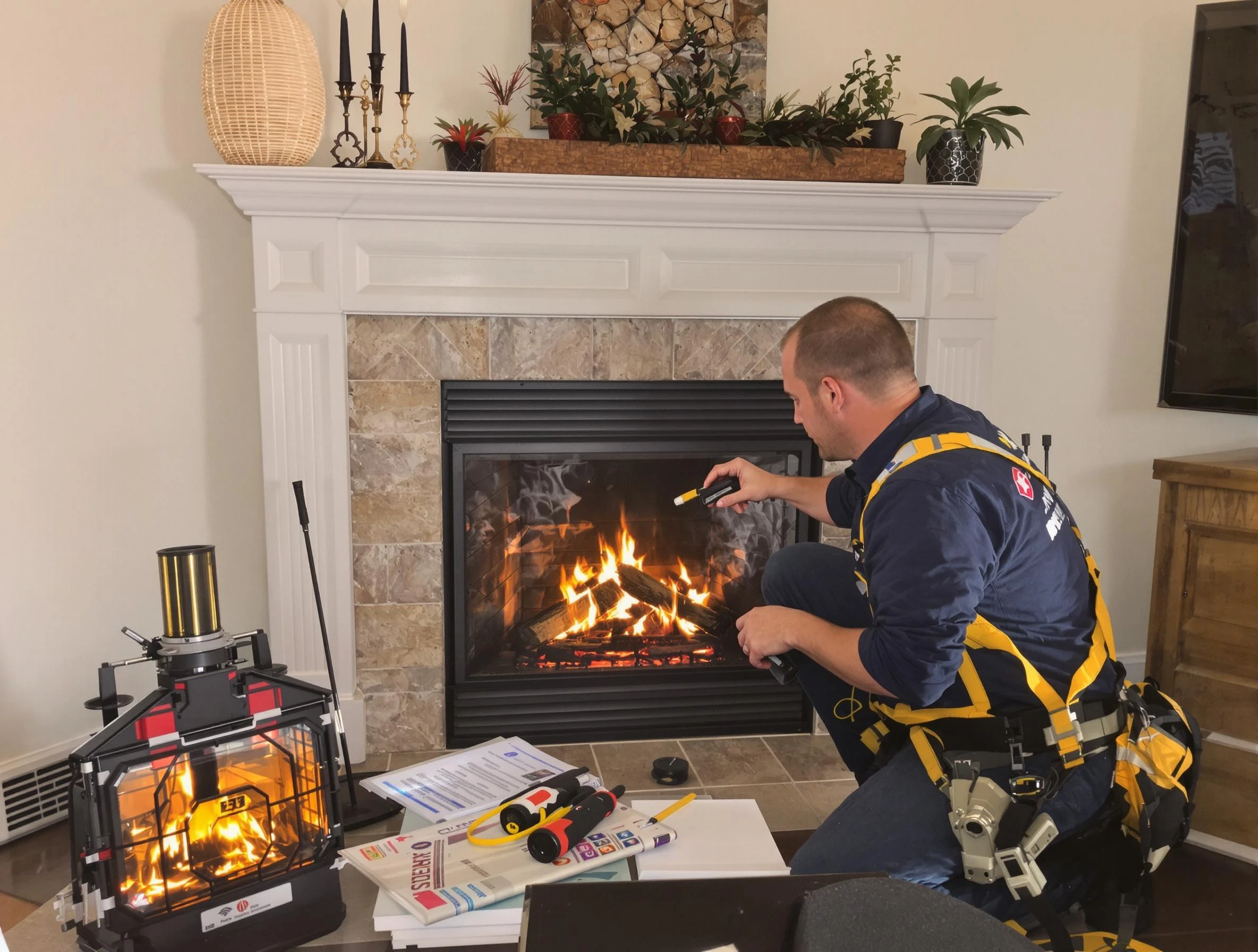 Safety-focused fireplace inspection by Corrales Chimney Sweep in Corrales, NM